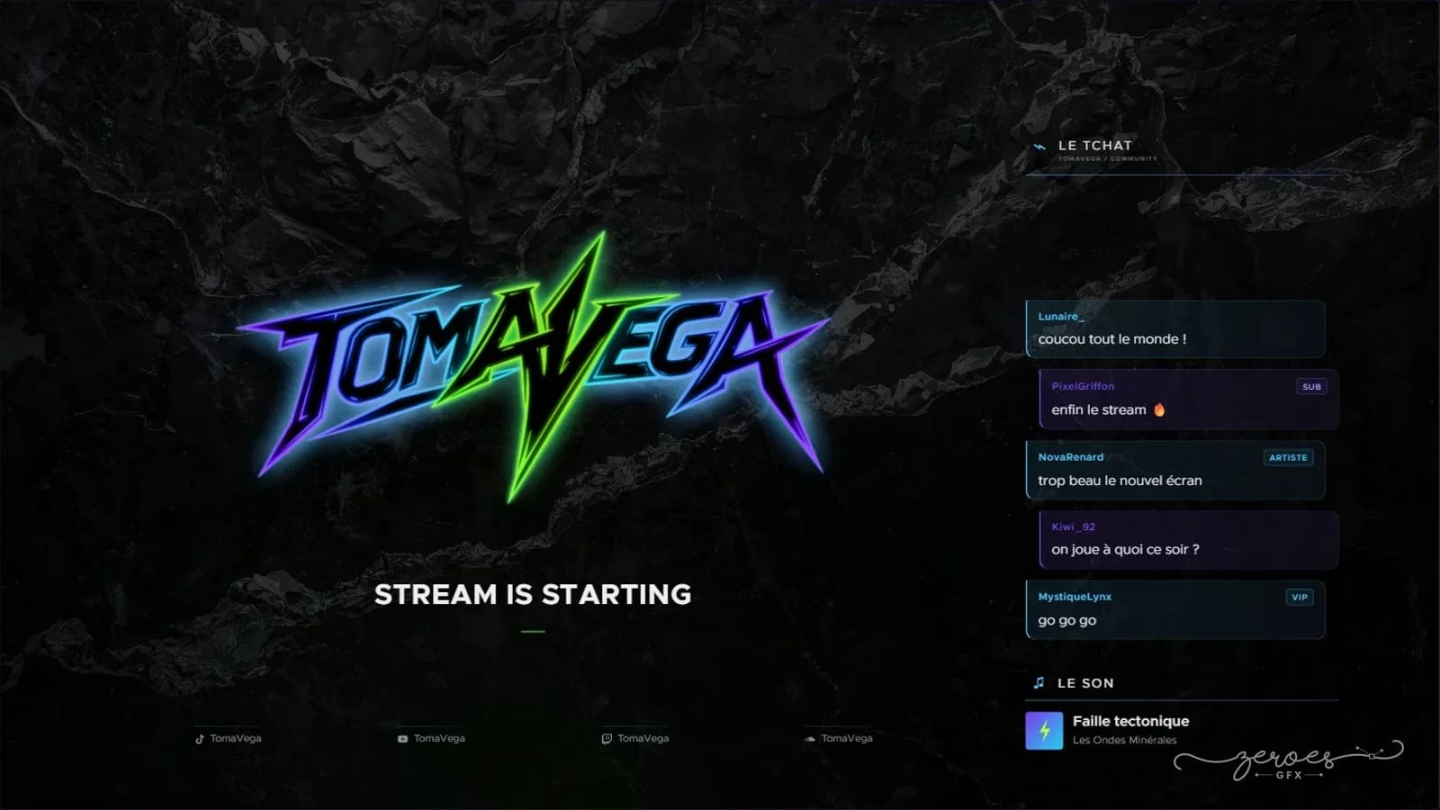 Starting screen