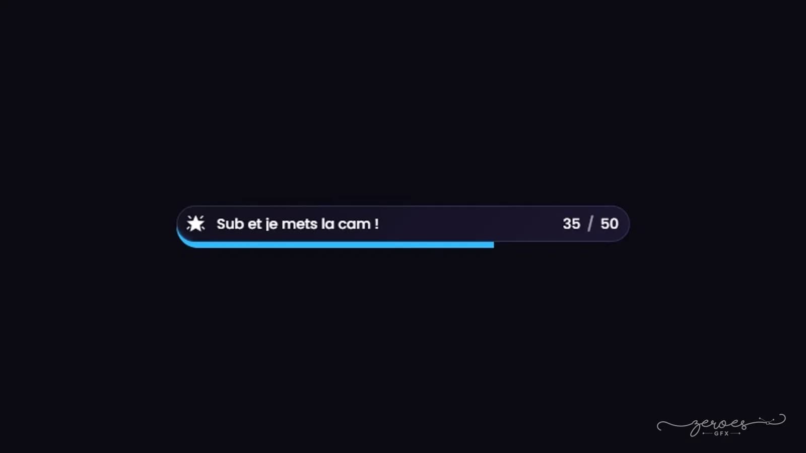 Barre d'objectif