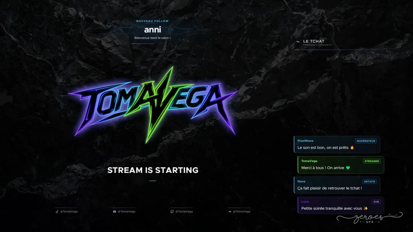 Starting screen